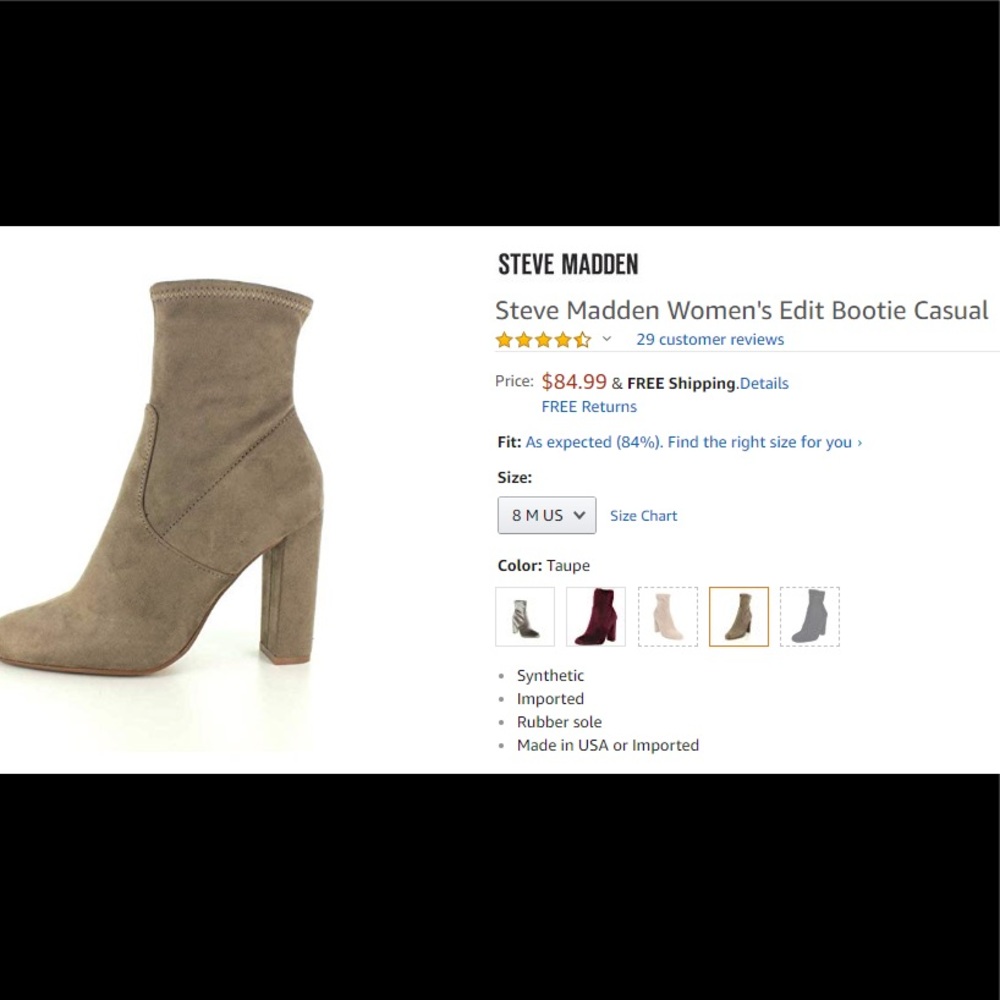 Steve Madden brand new suede booties